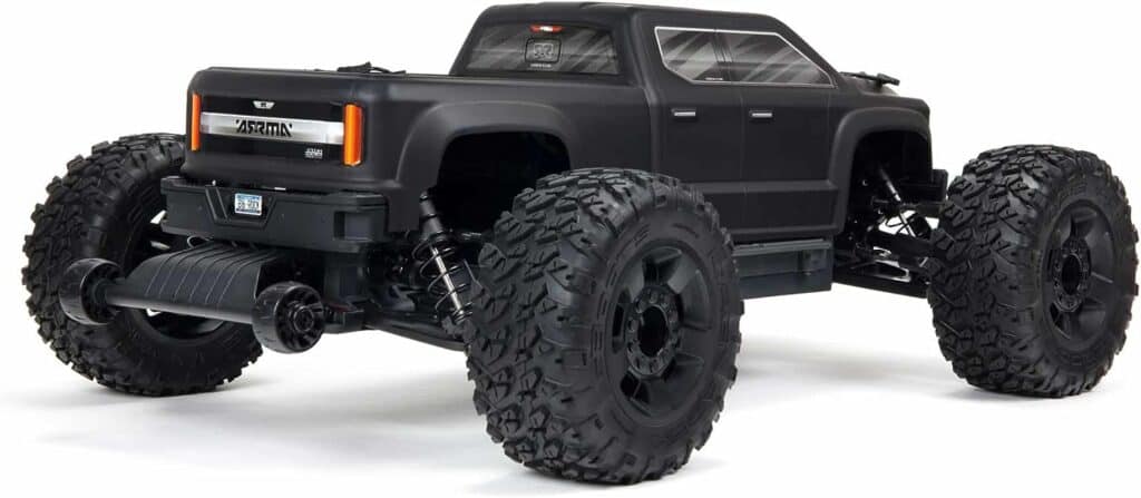 ARRMA 1/10 Big Rock 4X4 V3 3S BLX Brushless Monster RC Truck RTR (Transmitter and Receiver Included, Batteries and Charger Required), Black, ARA4312V3