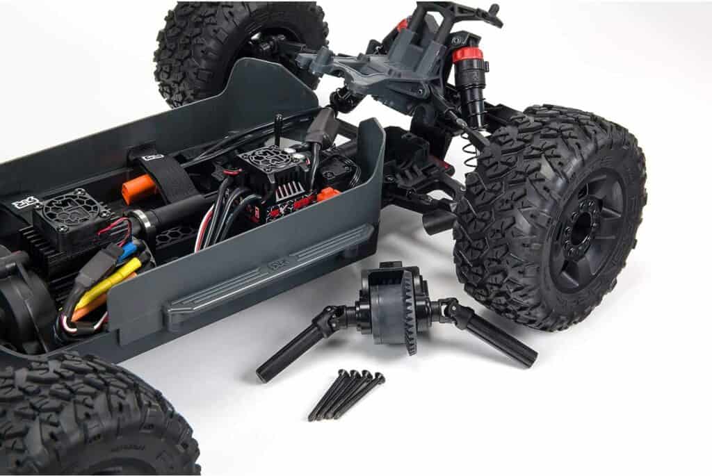 ARRMA 1/10 Big Rock 4X4 V3 3S BLX Brushless Monster RC Truck RTR (Transmitter and Receiver Included, Batteries and Charger Required), Black, ARA4312V3