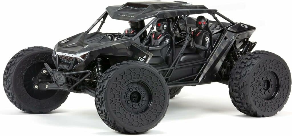 ARRMA RC Truck 1/7 FIRETEAM 6S 4WD BLX Speed Assault Vehicle RTR (Batteries and Charger Not Included), ARA7618T1, Black