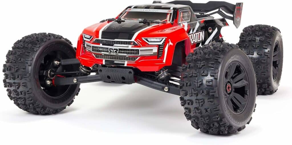 ARRMA RC Truck 1/8 KRATON 6S V5 4WD BLX Speed Monster Truck with Spektrum Firma RTR, Red, ARA8608V5T1