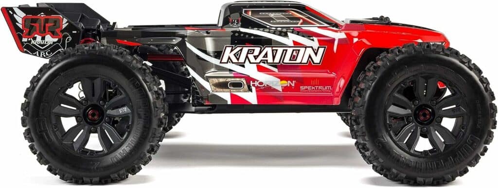 ARRMA RC Truck 1/8 KRATON 6S V5 4WD BLX Speed Monster Truck with Spektrum Firma RTR, Red, ARA8608V5T1