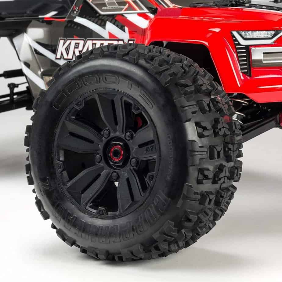 ARRMA RC Truck 1/8 KRATON 6S V5 4WD BLX Speed Monster Truck with Spektrum Firma RTR, Red, ARA8608V5T1